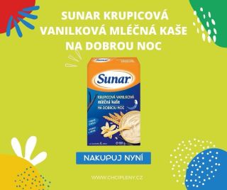 😊Krupicová vanilková kaše s obsahem mléka, vybraných cereálií, vitaminů a minerálních látek pro spokojené spinkání. Je...
